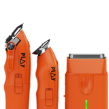 TPOB PLAY-3-PACK – Orange Edition (Clipper, Trimmer & Shaver with 3-Way Stand)
