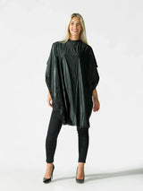 Annie Disposable Cutting Cape Black, 50ct