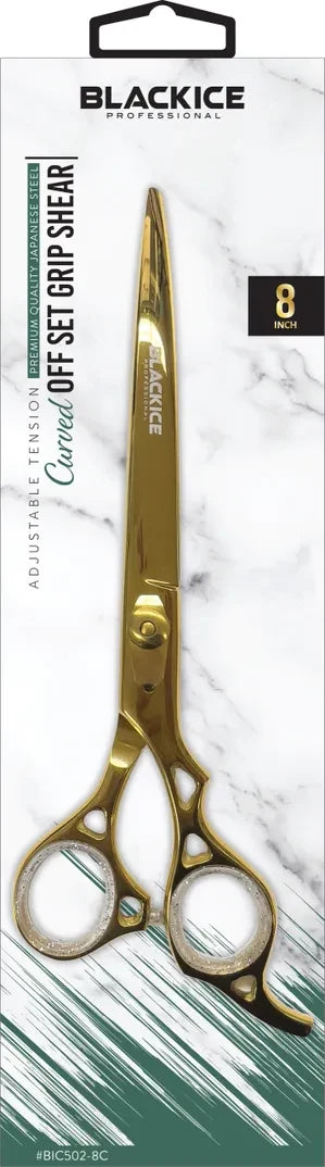 BLACK ICE Curved Off Set Grip Gold 8