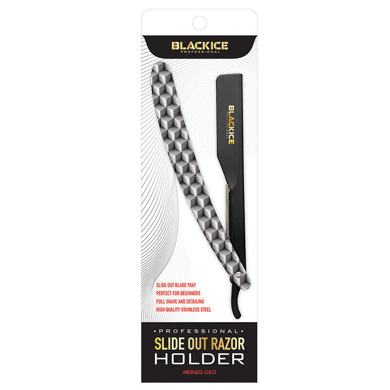 BLACK ICE Geometric Straight Razor