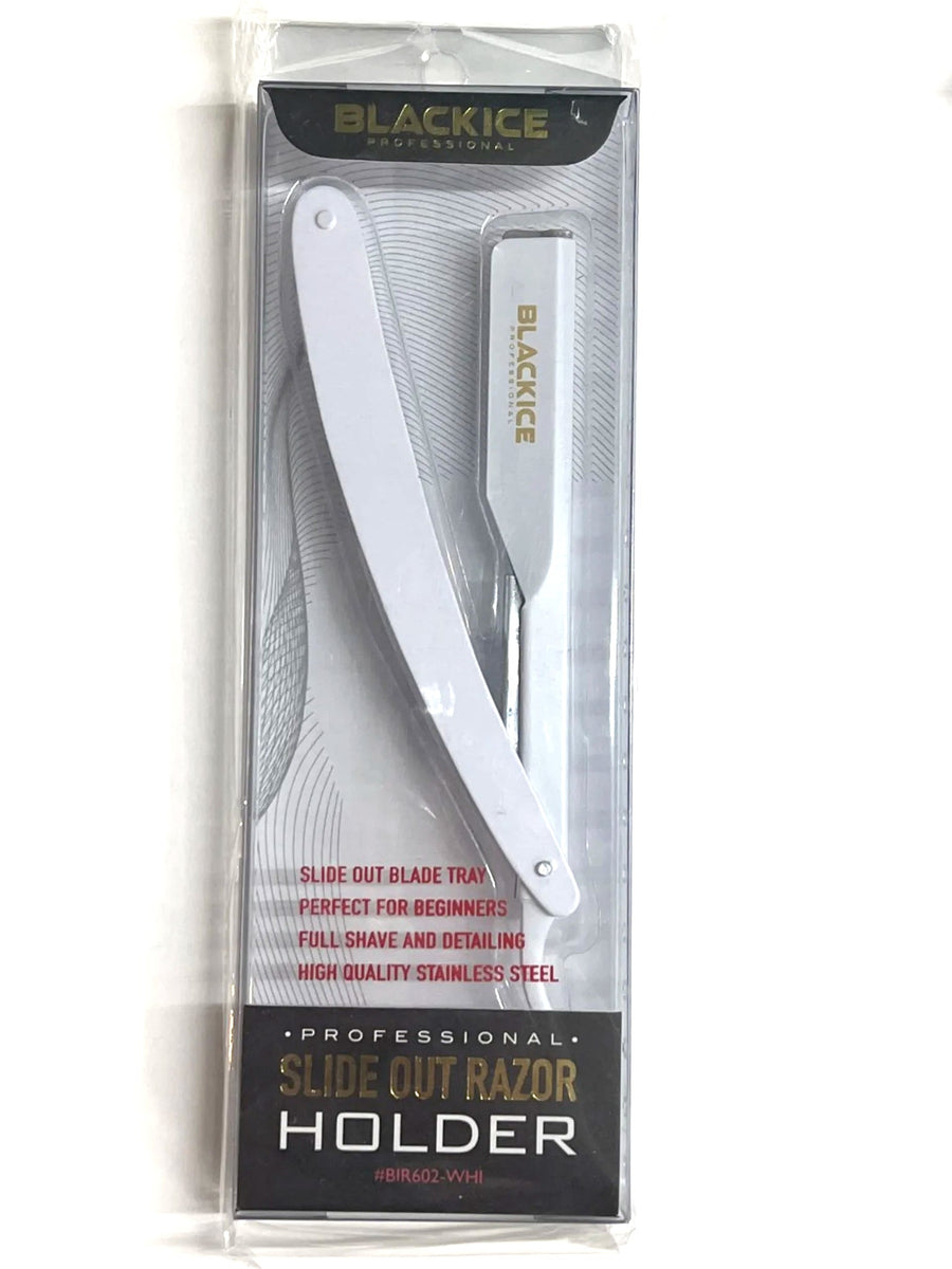 BLACK ICE White Straight Razor