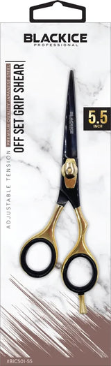 BLACK ICE Stylish Off Set Grip Gold & Black 5.5