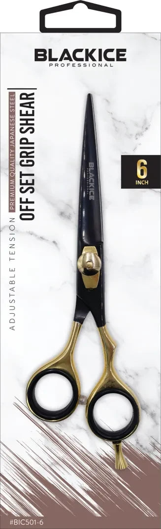 BLACK ICE Stylish Off Set Grip Gold & Black 6