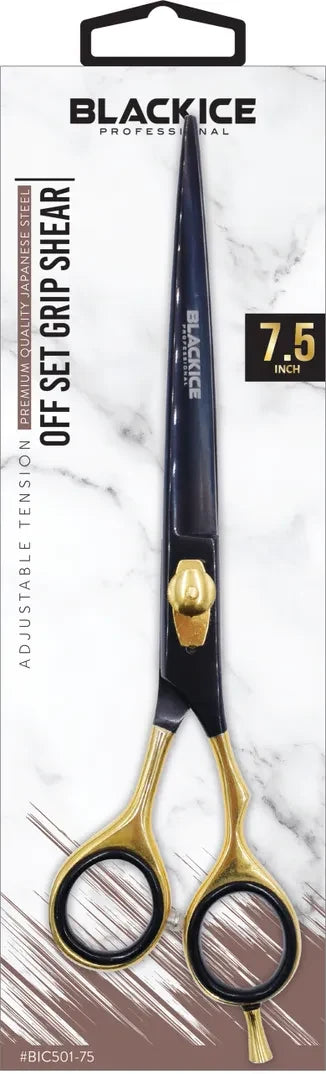 BLACK ICE Stylish Off Set Grip Gold & Black 7.5