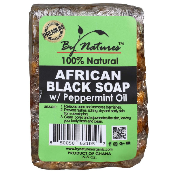 By Natures Premium Af.Blk Soap Peppermint