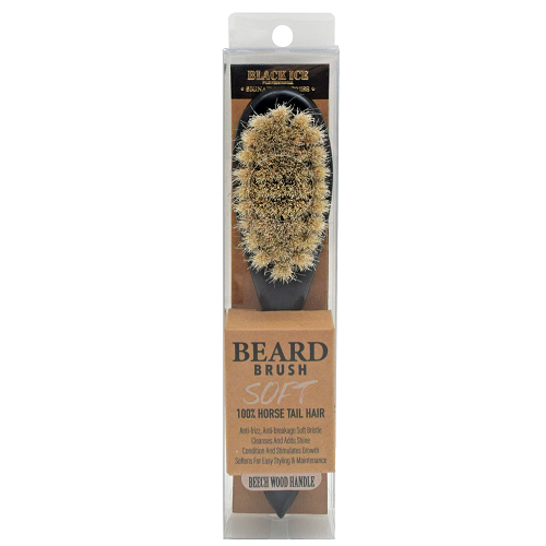 Black Ice Beard Handle Brush Soft