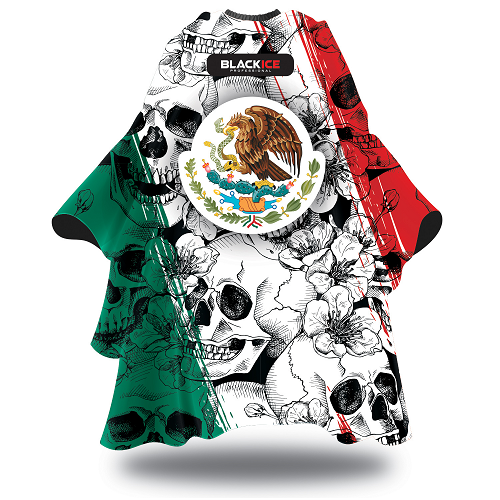 Black Ice Barber Cape (Calaveras)