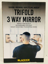 Black Ice Trifold 3-Way LED Mirror