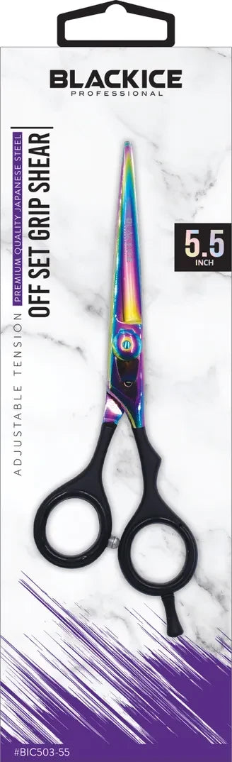 BLACK ICE Offset Grip 5.5" Stylish Holo/Black Shear