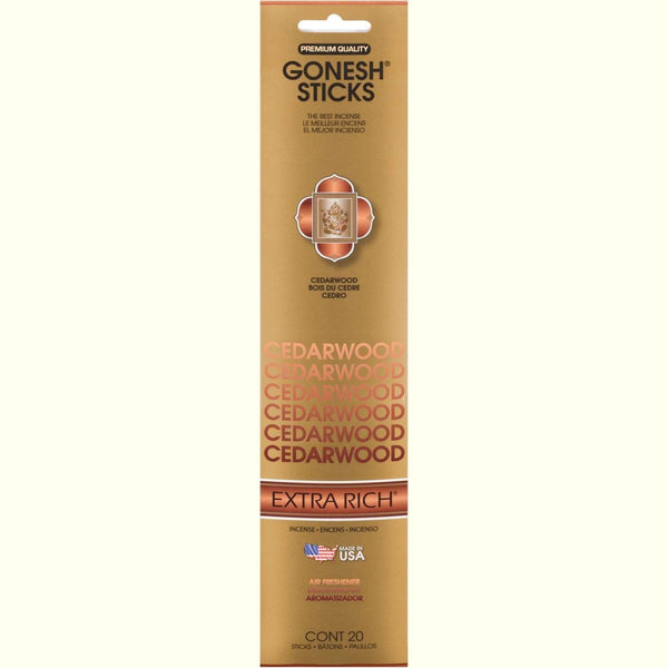 Gonesh Stick Extra Rich Cedarwood 20 Piece
