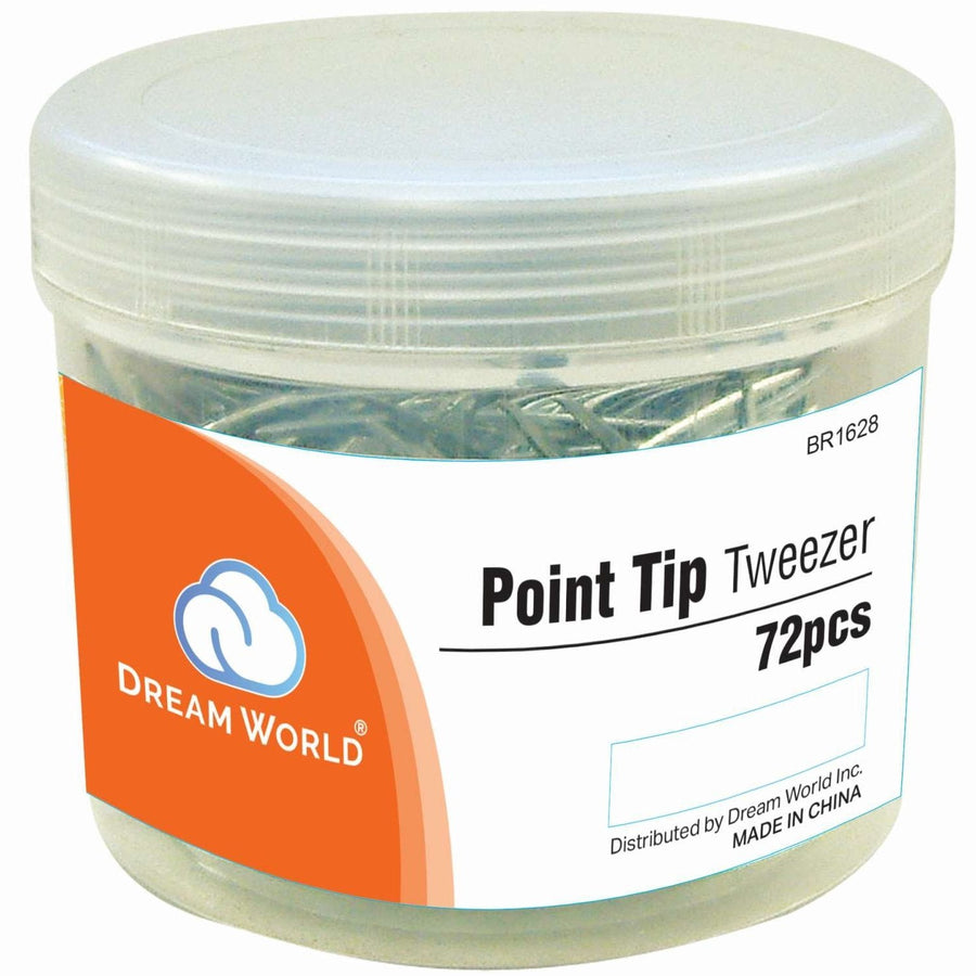 Brittny Tweezer Point Tip 72-Piece Jar