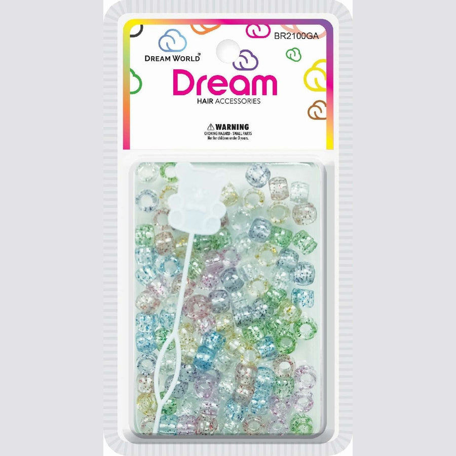 Chloe Bead 2100 Rnd Glitter Clear Assort